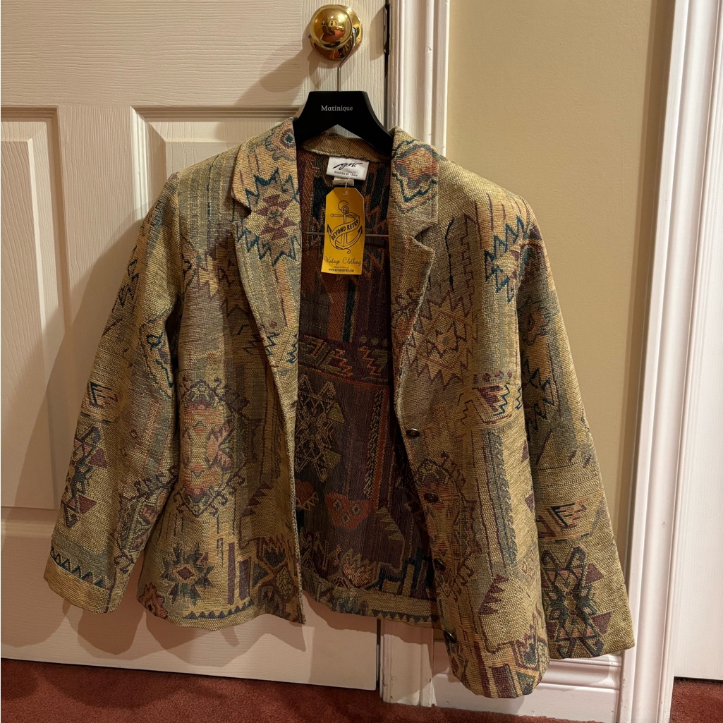 Funky Cushion-Like Vintage/Retro Medium Blazer